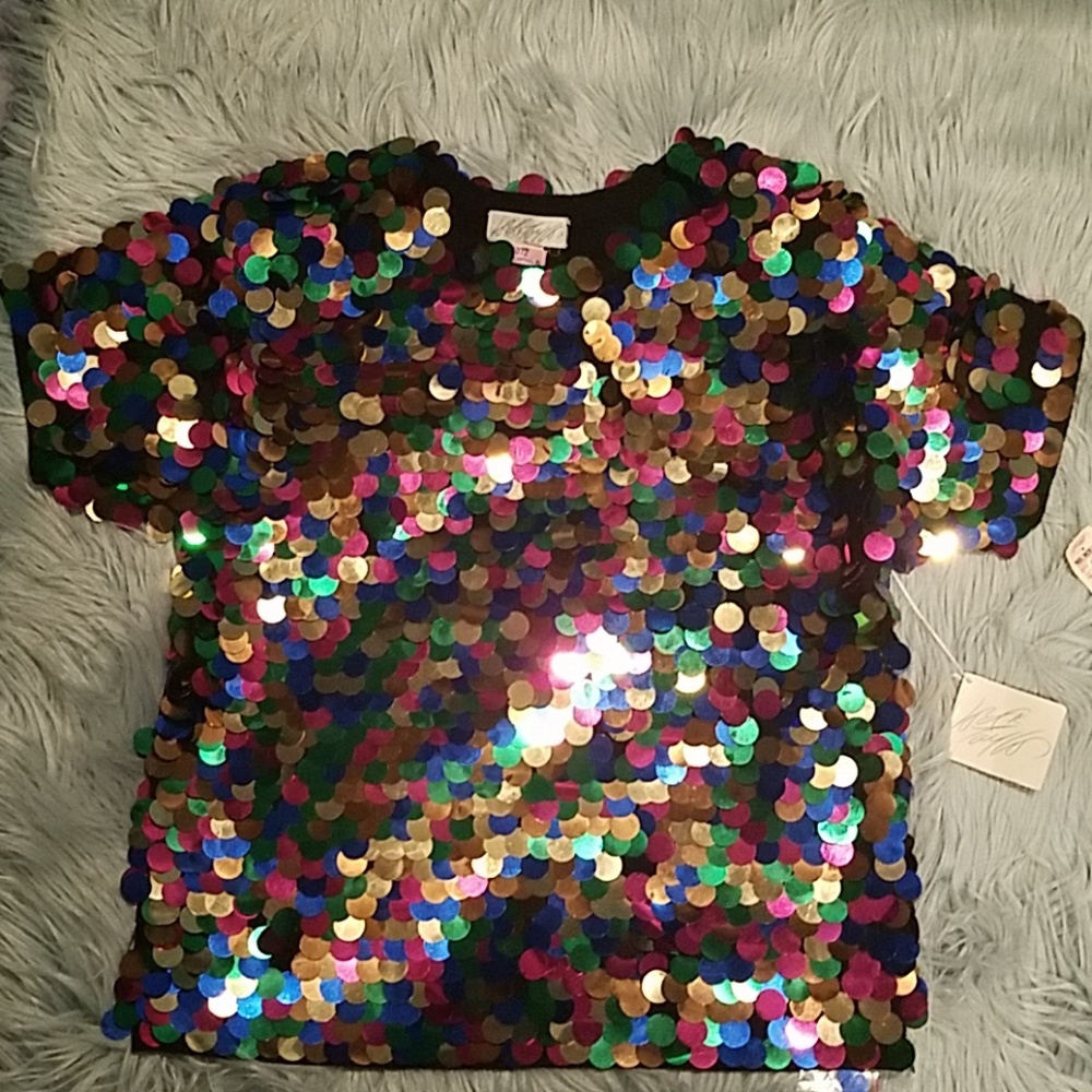 Lord and Taylor Sequin Blouse